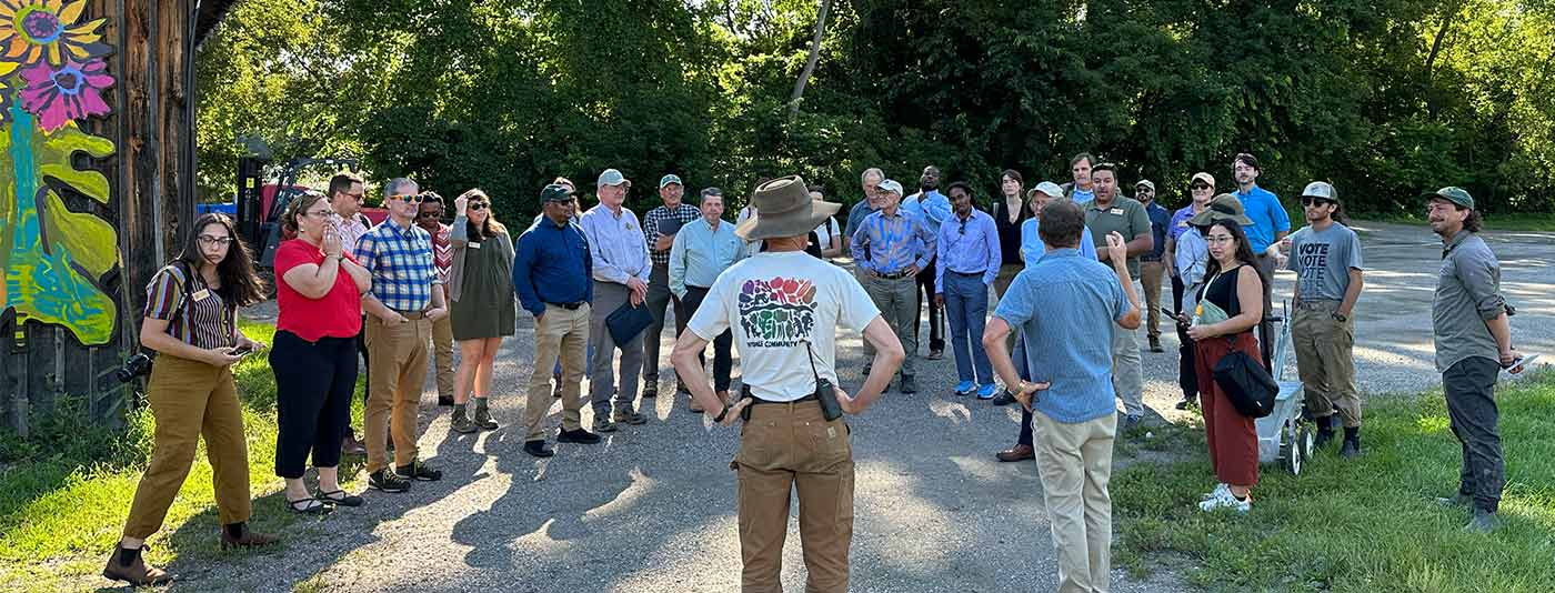 Vermont agricultural community comes together for a press tour of damaged crops in 2023